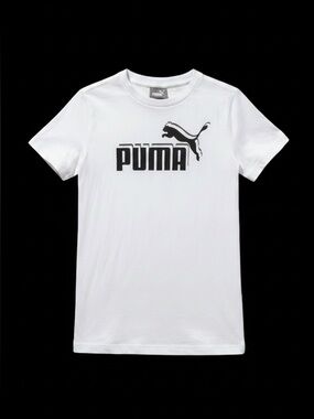 👛(ANY 2/$15) PUMA Cotton Logo Short Sleeve White Tee 8 VIDEO